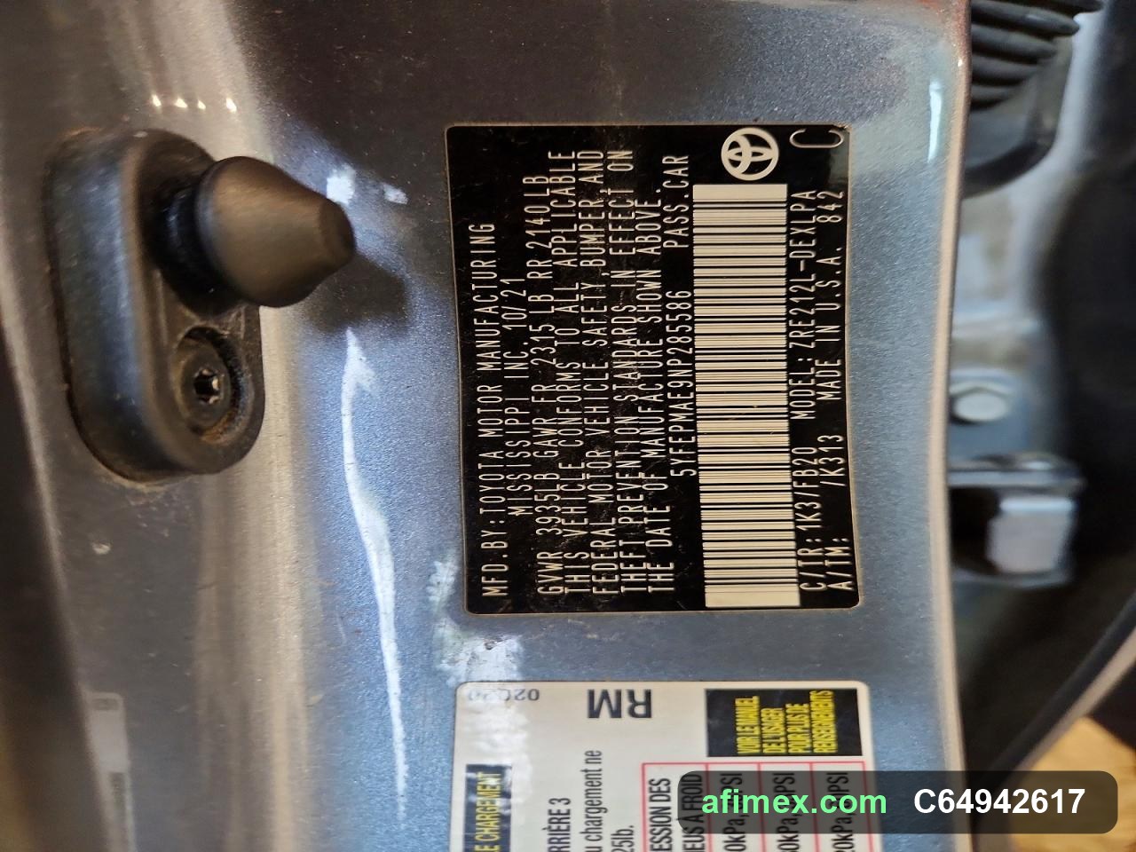 2022 Toyota Corolla for sale in Mauritania - Ref C64942617, photo 12