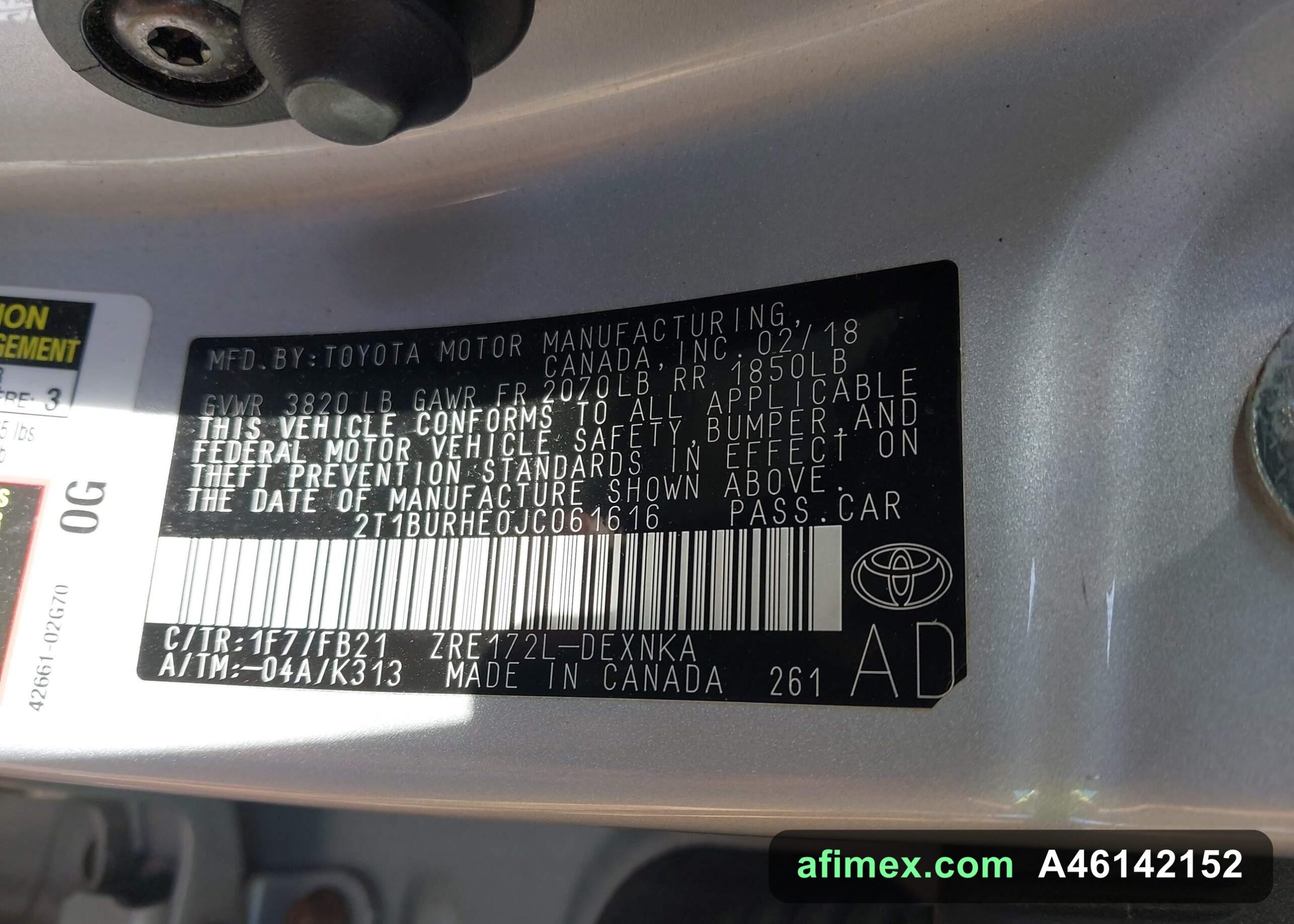 2018 Toyota Corolla for sale in Mauritania - Ref A46142152, photo 9