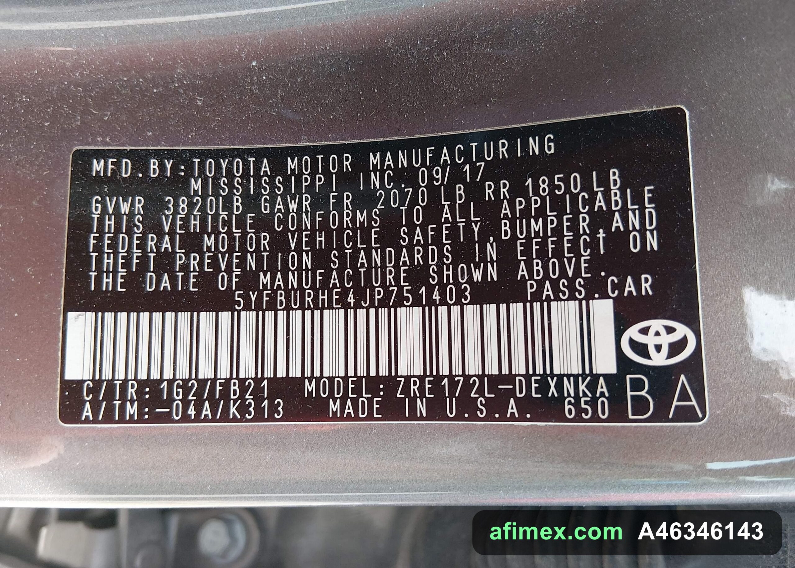 2018 Toyota Corolla for sale in Mauritania - Ref A46346143, photo 9