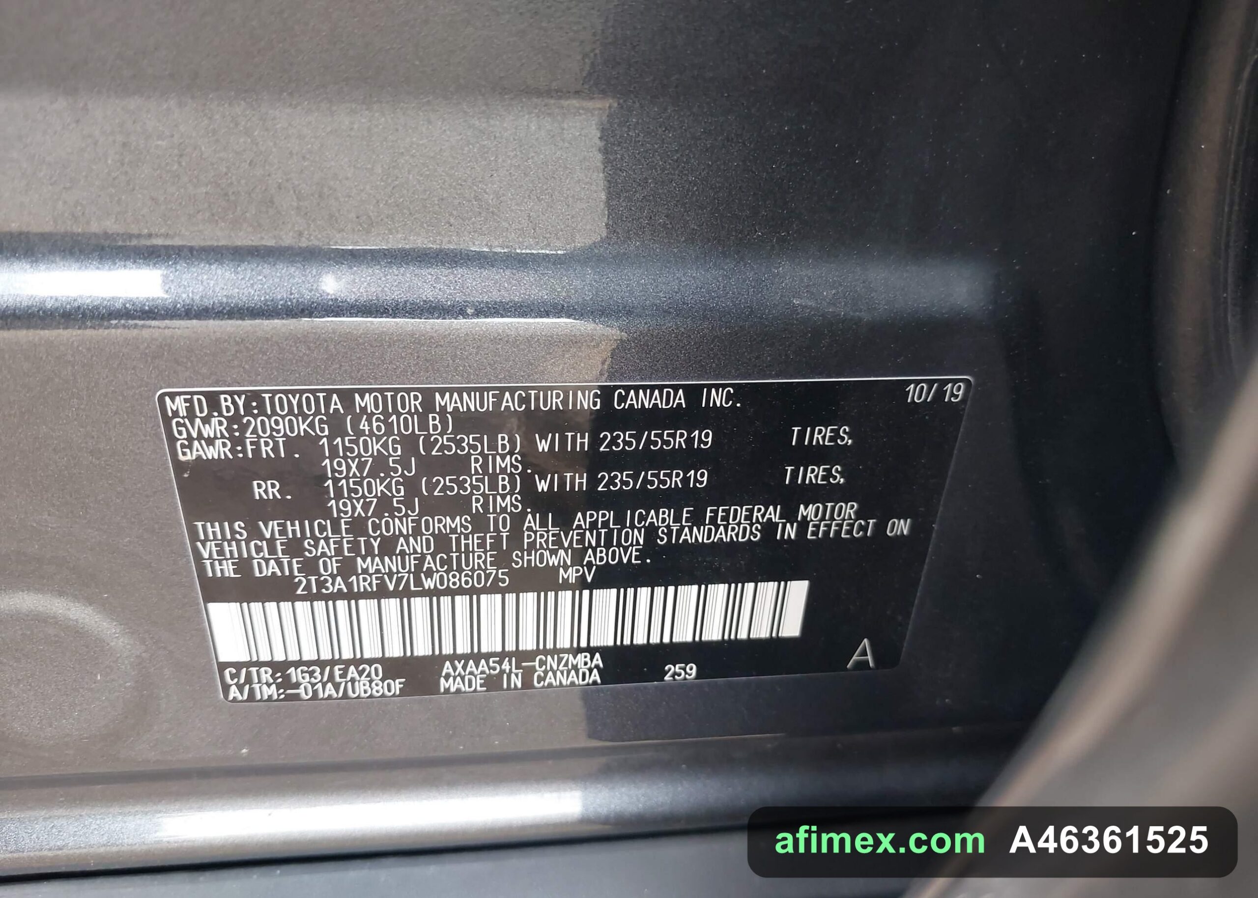 2020 Toyota RAV4 for sale in Mauritania - Ref A46361525, photo 9