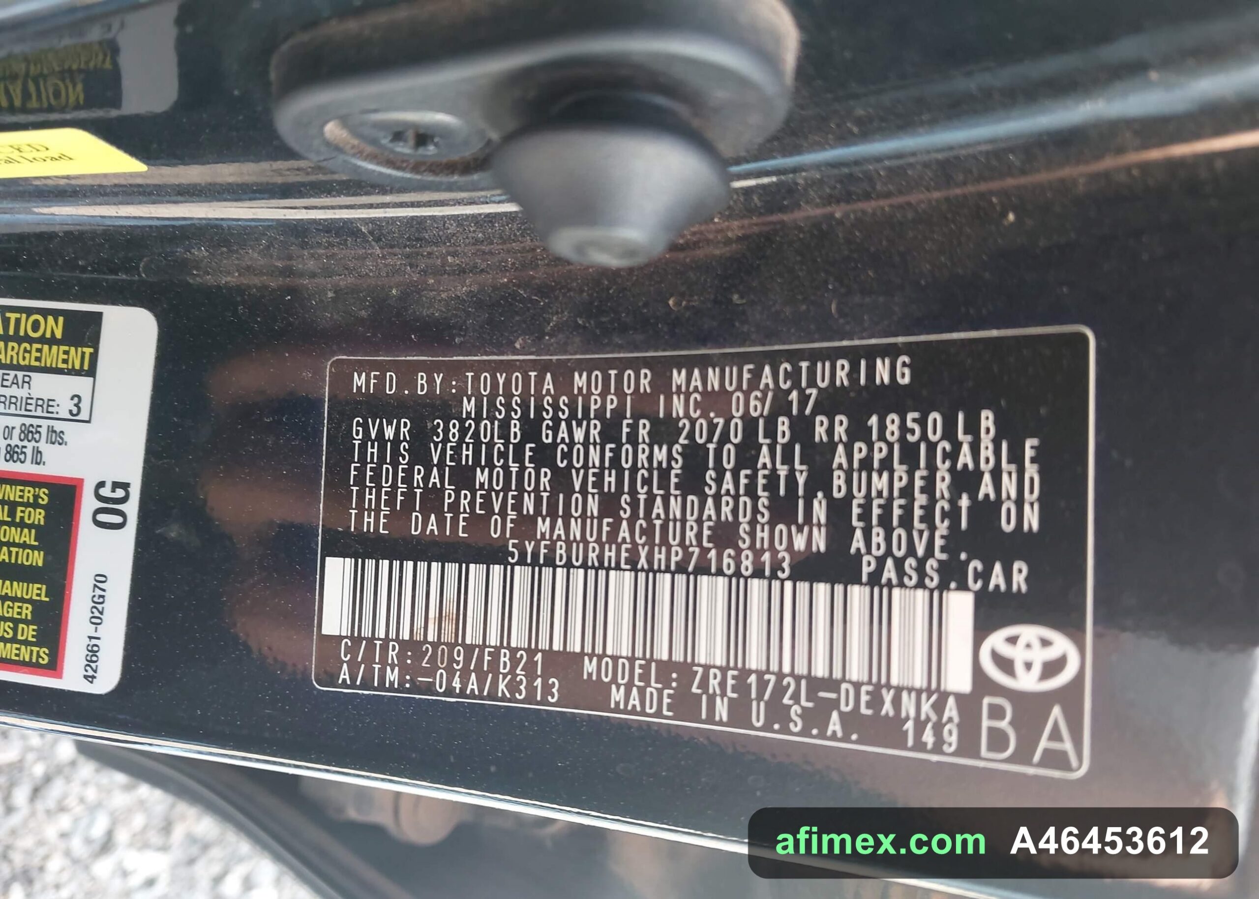 2017 Toyota Corolla for sale in Mauritania - Ref A46453612, photo 9