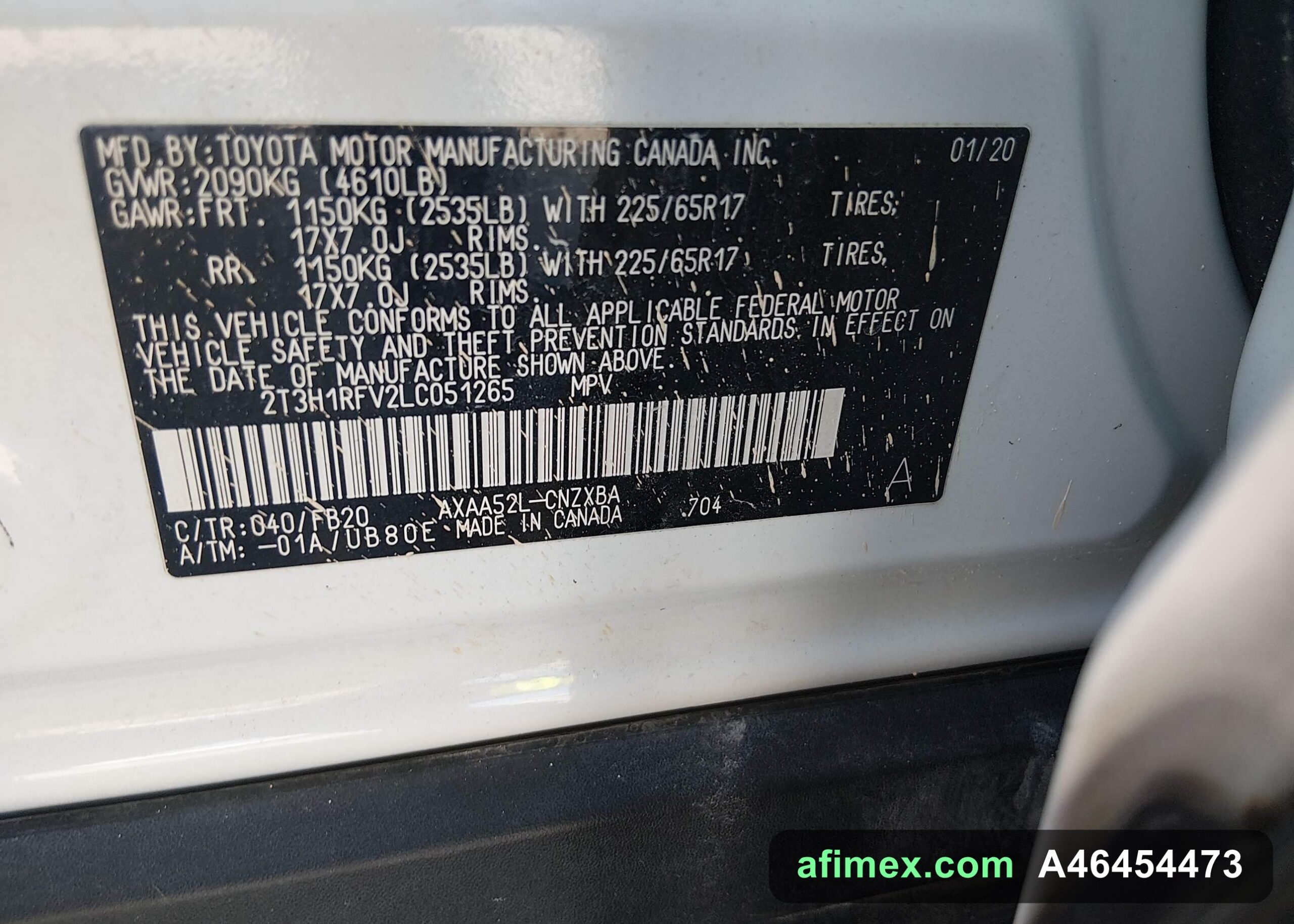 2020 Toyota RAV4 for sale in Mauritania - Ref A46454473, photo 9