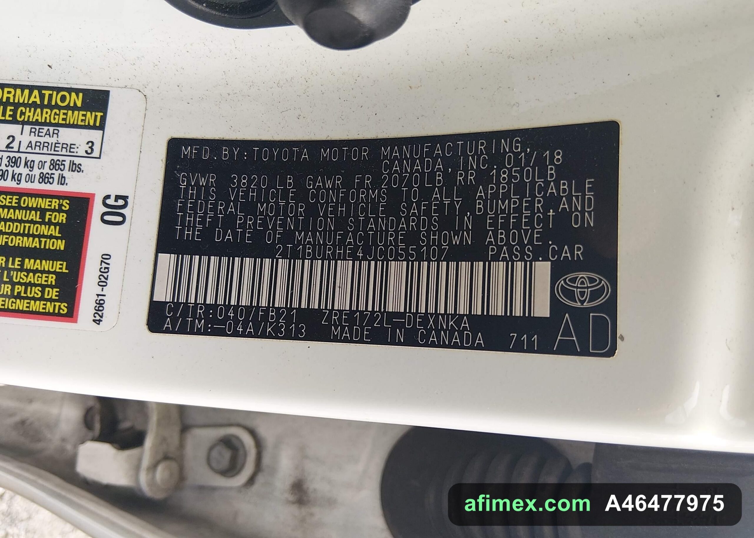 2018 Toyota Corolla for sale in Mauritania - Ref A46477975, photo 9