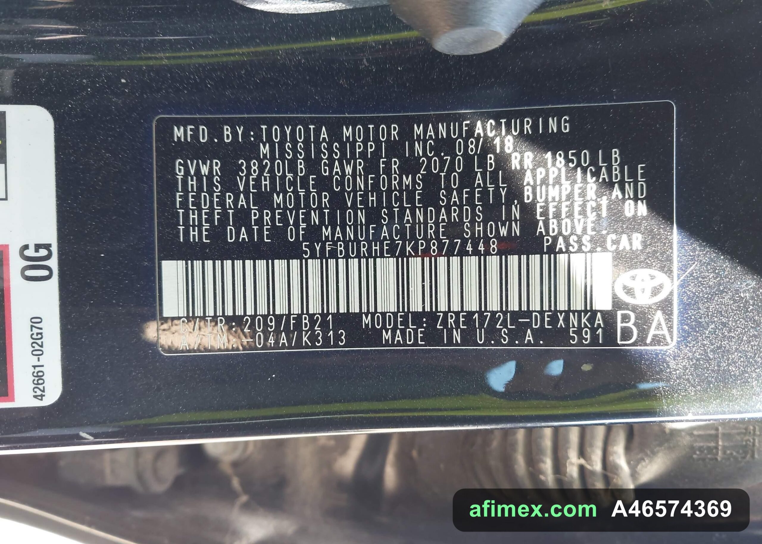 2019 Toyota Corolla for sale in Mauritania - Ref A46574369, photo 9