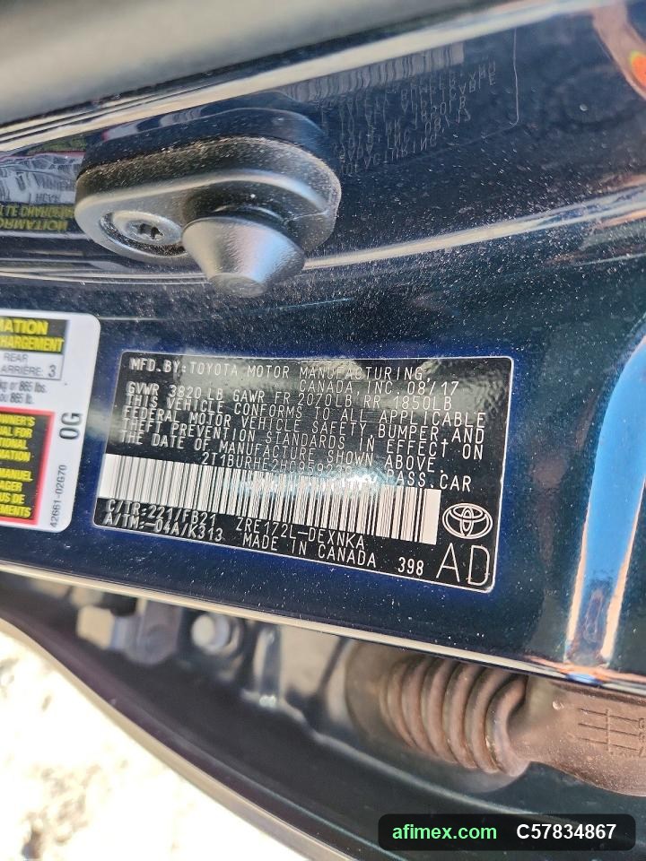 2017 Toyota Corolla for sale in Mauritania - Ref C57834867, photo 12