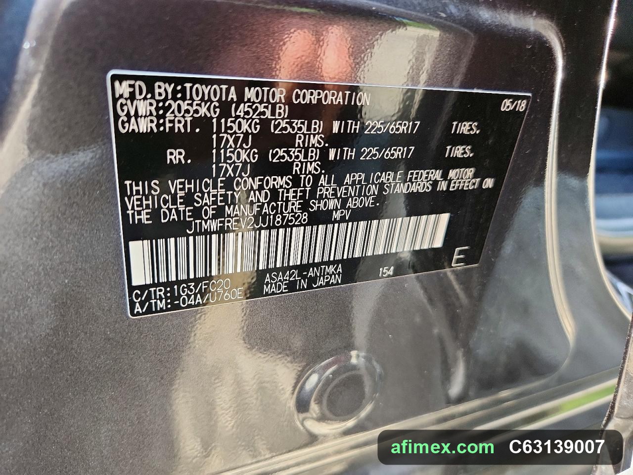 2018 Toyota RAV4 for sale in Mauritania - Ref C63139007, photo 13