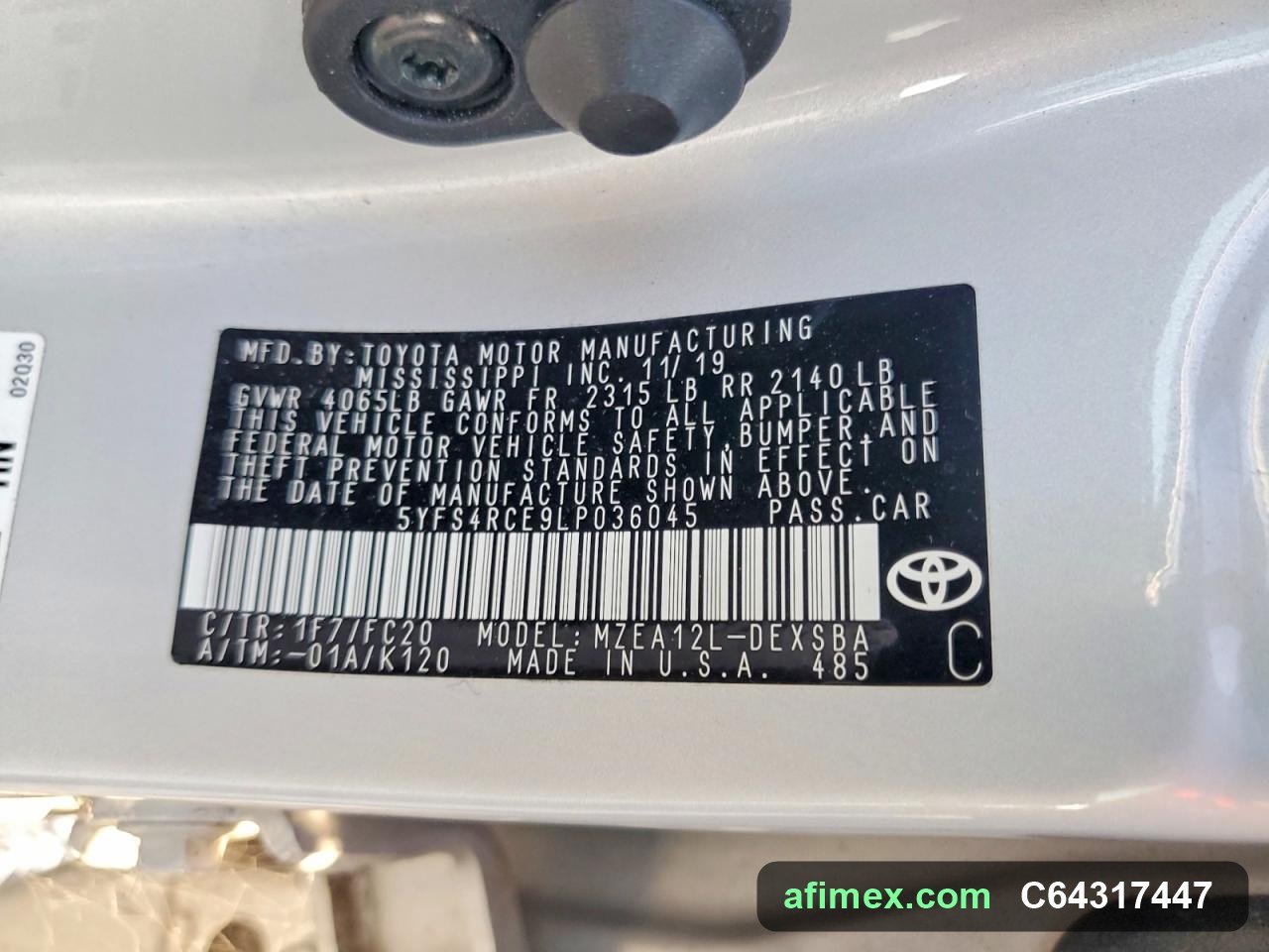 2020 Toyota Corolla for sale in Mauritania - Ref C64317447, photo 13
