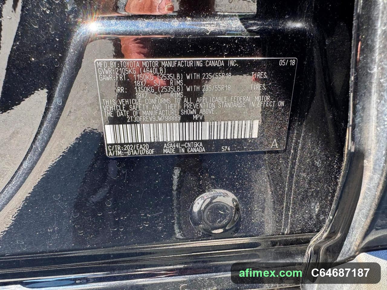 2018 Toyota RAV4 for sale in Mauritania - Ref C64687187, photo 12