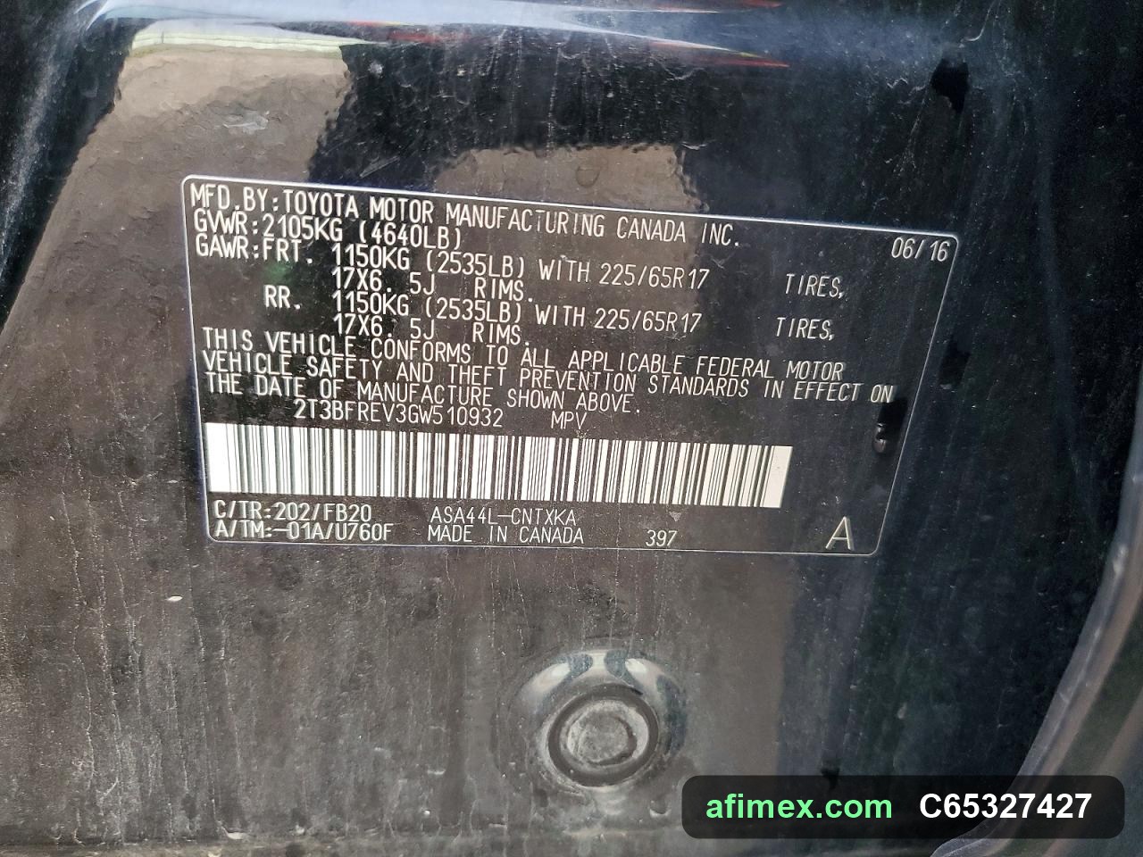 2016 Toyota RAV4 for sale in Mauritania - Ref C65327427, photo 14