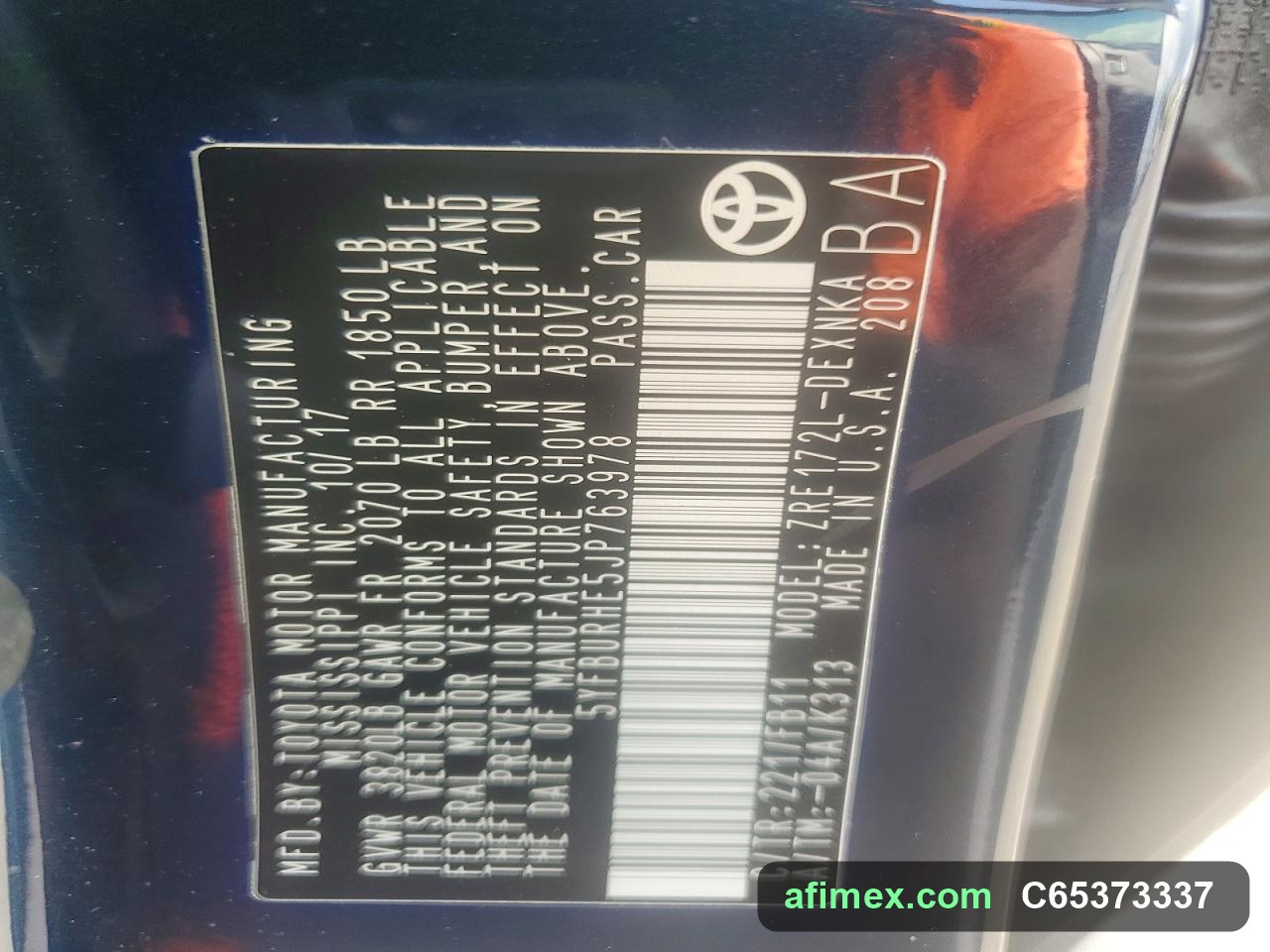 2018 Toyota Corolla for sale in Mauritania - Ref C65373337, photo 12