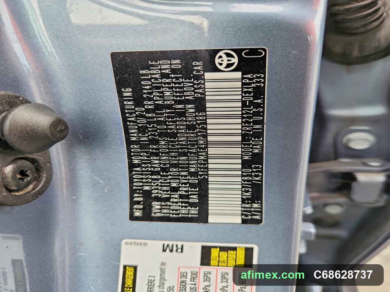 2021 Toyota Corolla for sale in Mauritania - Ref C68628737, photo 12