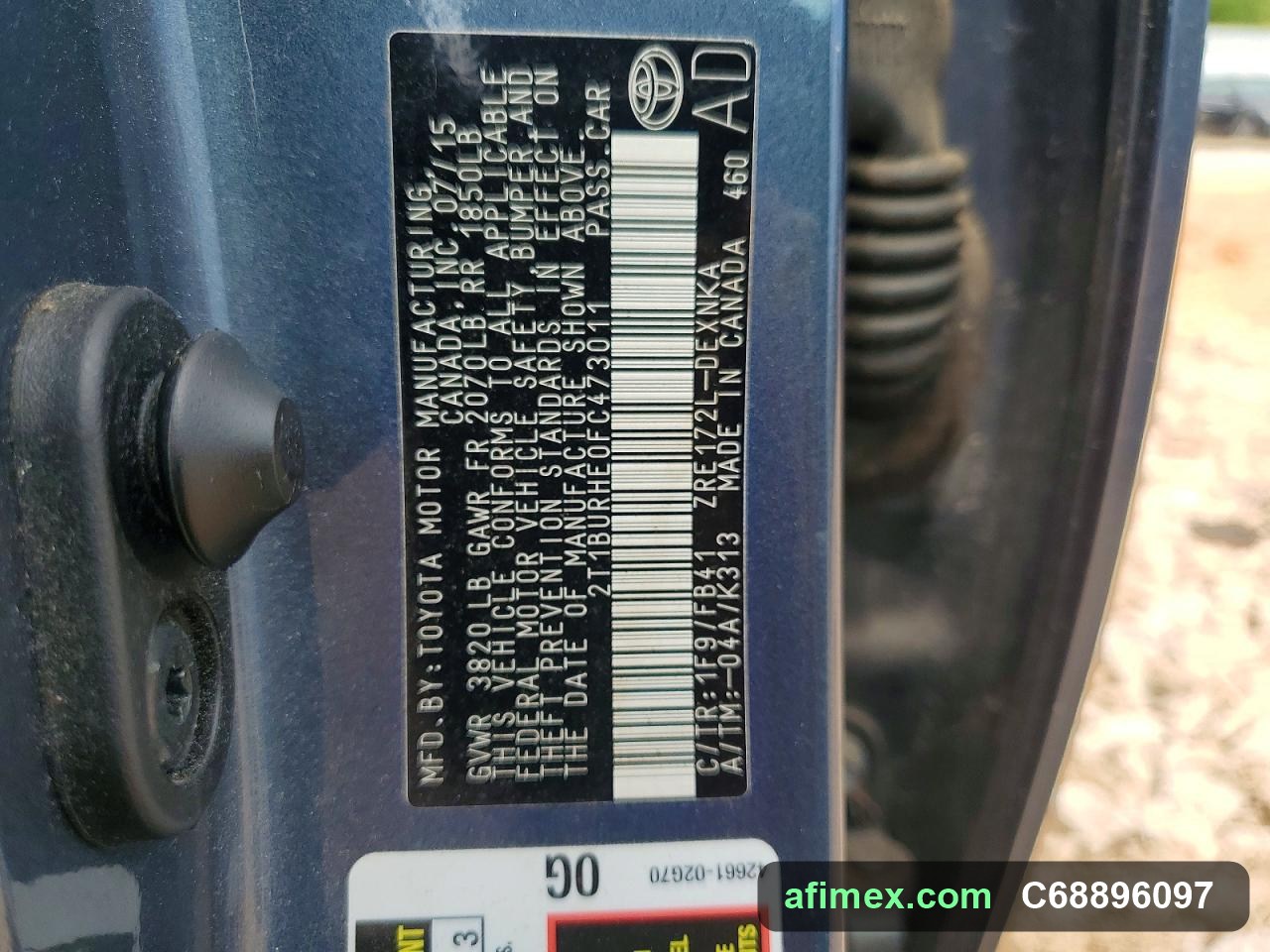 2015 Toyota Corolla for sale in Mauritania - Ref C68896097, photo 13
