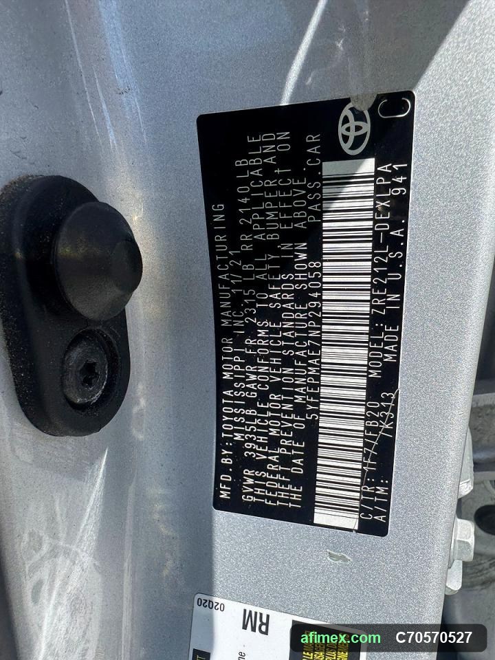 2022 Toyota Corolla for sale in Mauritania - Ref C70570527, photo 10