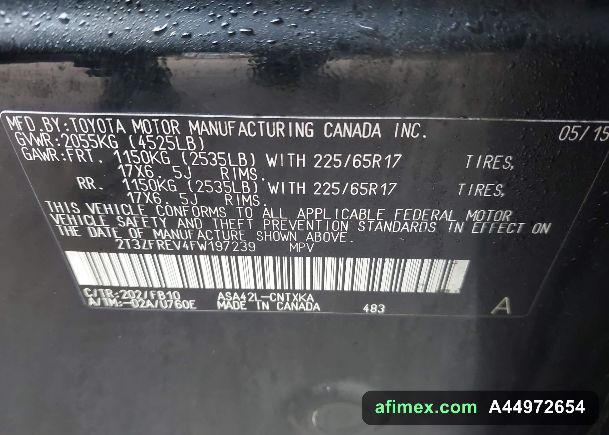 2015 Toyota RAV4 for sale in Mauritania - Ref A44972654, photo 9