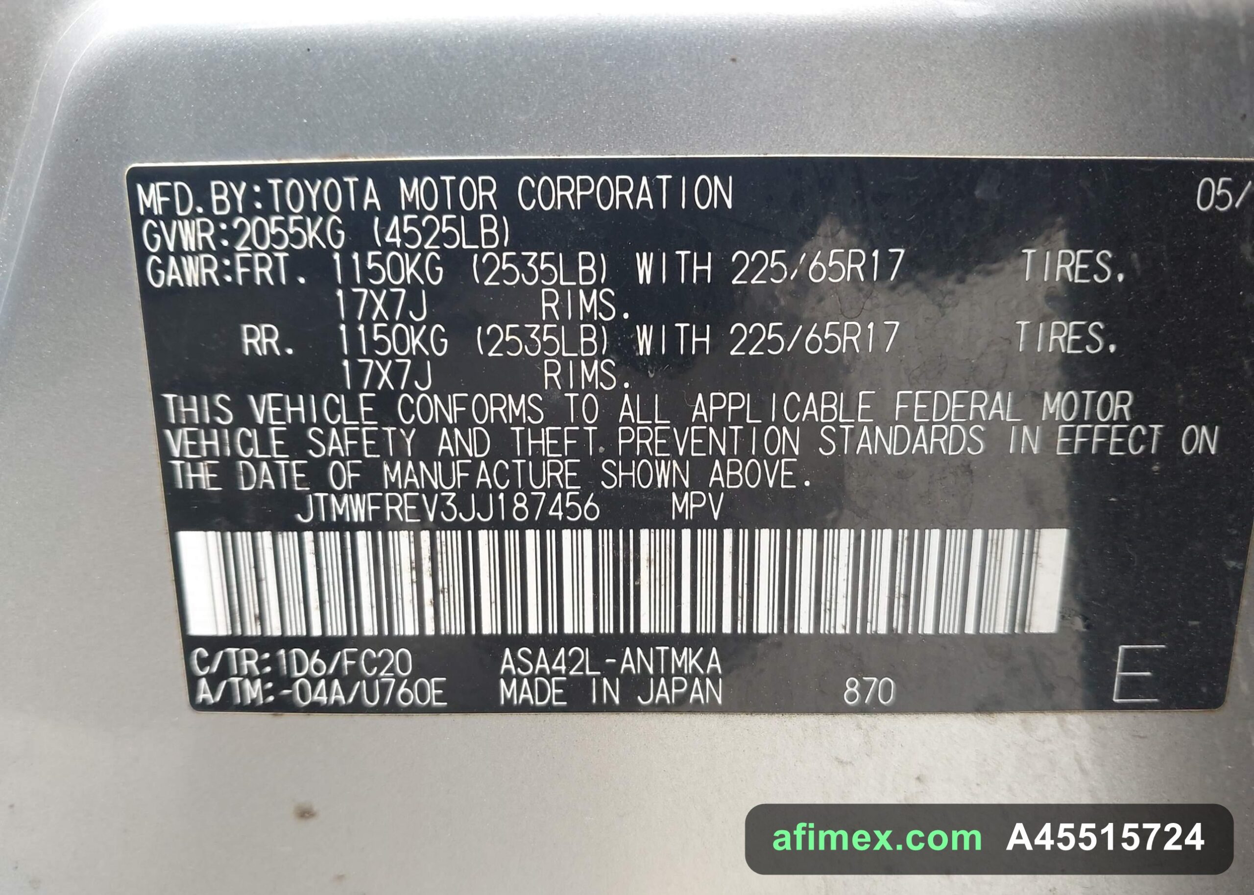 2018 Toyota RAV4 for sale in Mauritania - Ref A45515724, photo 9
