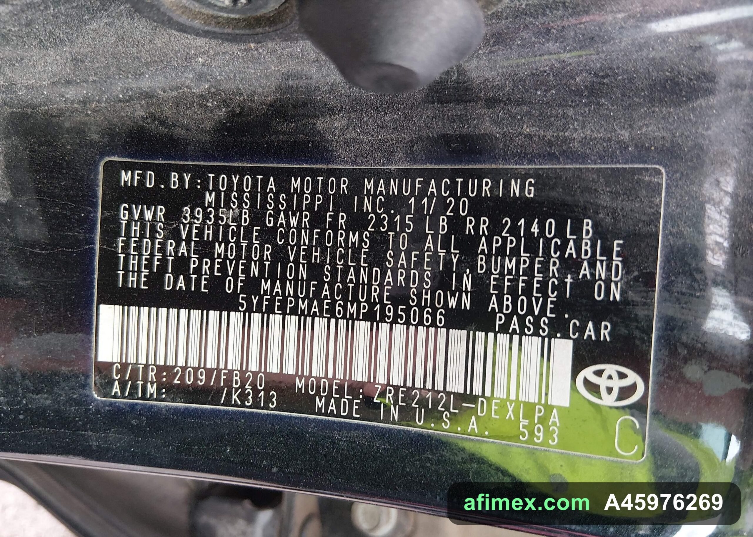 2021 Toyota Corolla for sale in Mauritania - Ref A45976269, photo 9
