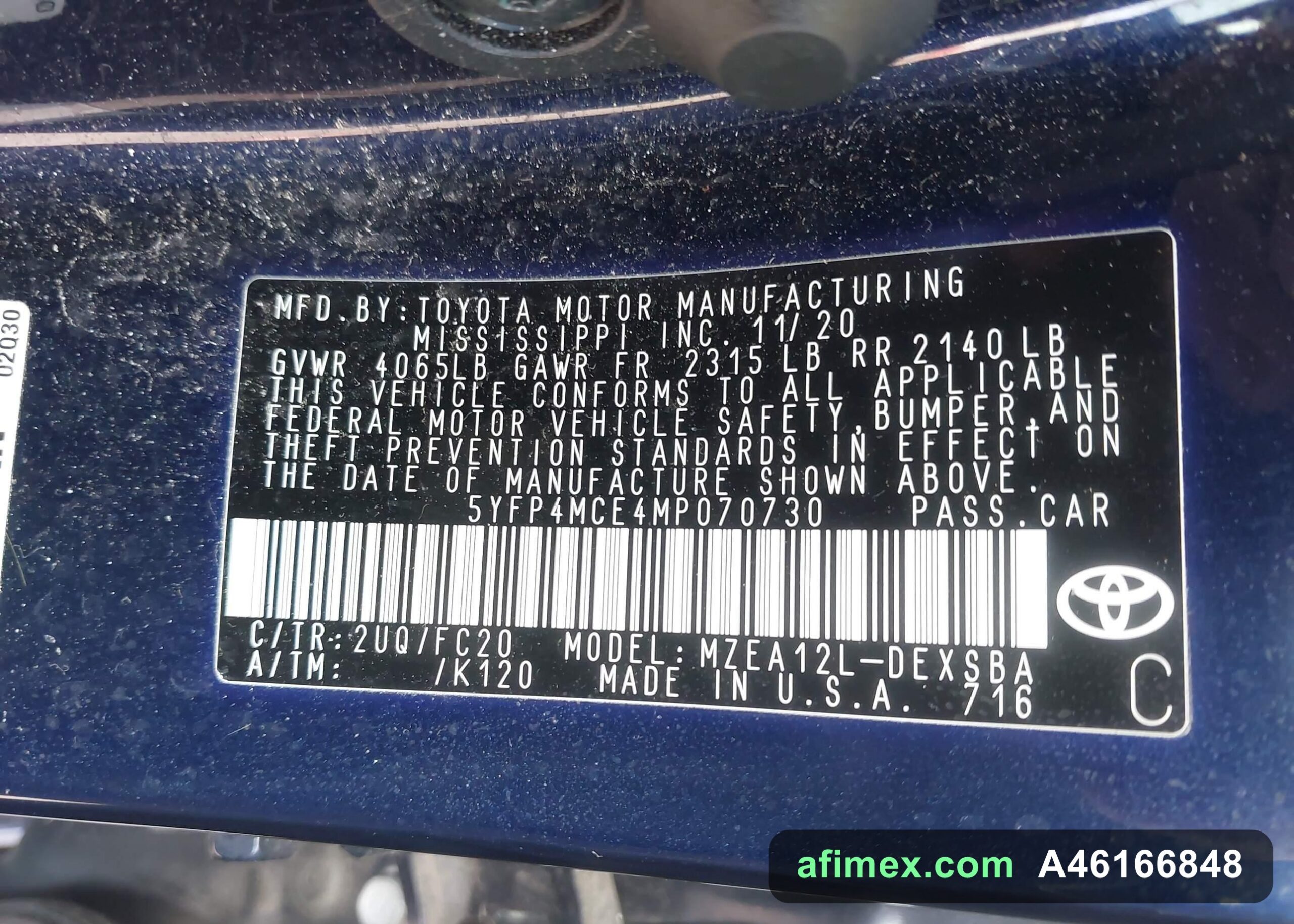 2021 Toyota Corolla for sale in Mauritania - Ref A46166848, photo 9