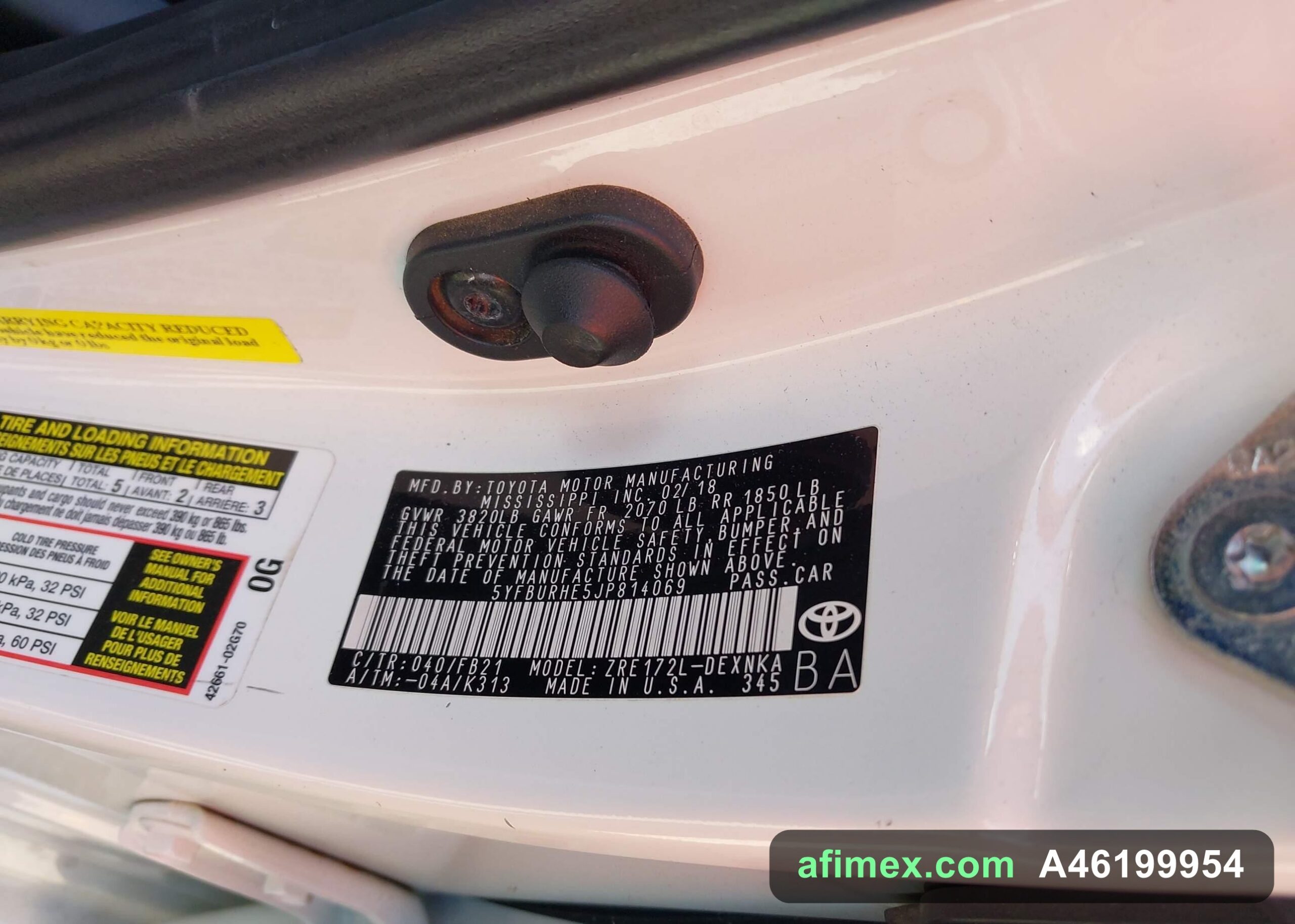2018 Toyota Corolla for sale in Mauritania - Ref A46199954, photo 9