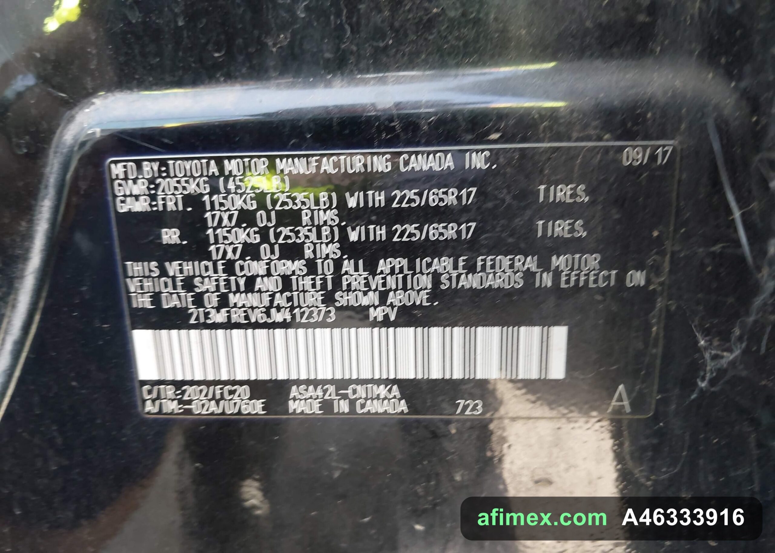 2018 Toyota RAV4 for sale in Mauritania - Ref A46333916, photo 9
