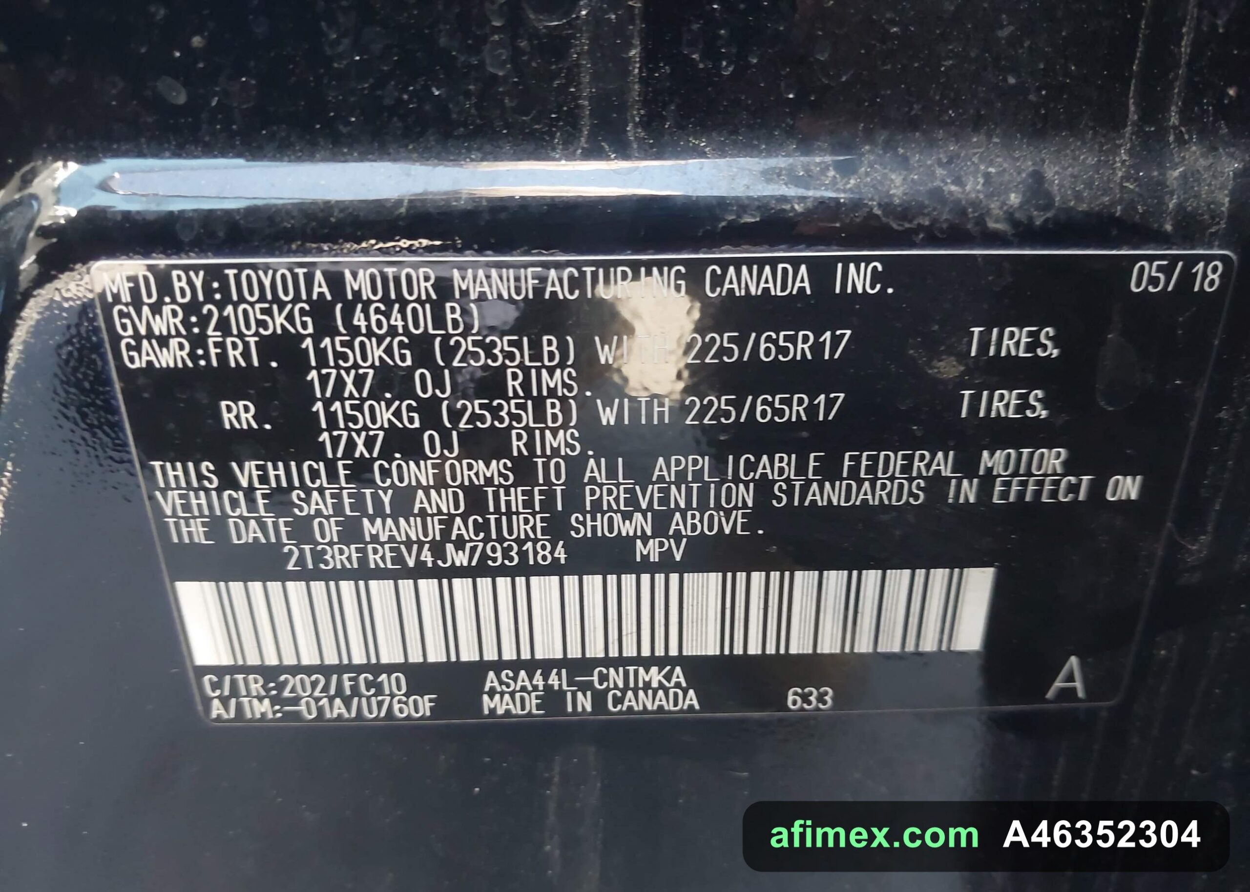 2018 Toyota RAV4 for sale in Mauritania - Ref A46352304, photo 8