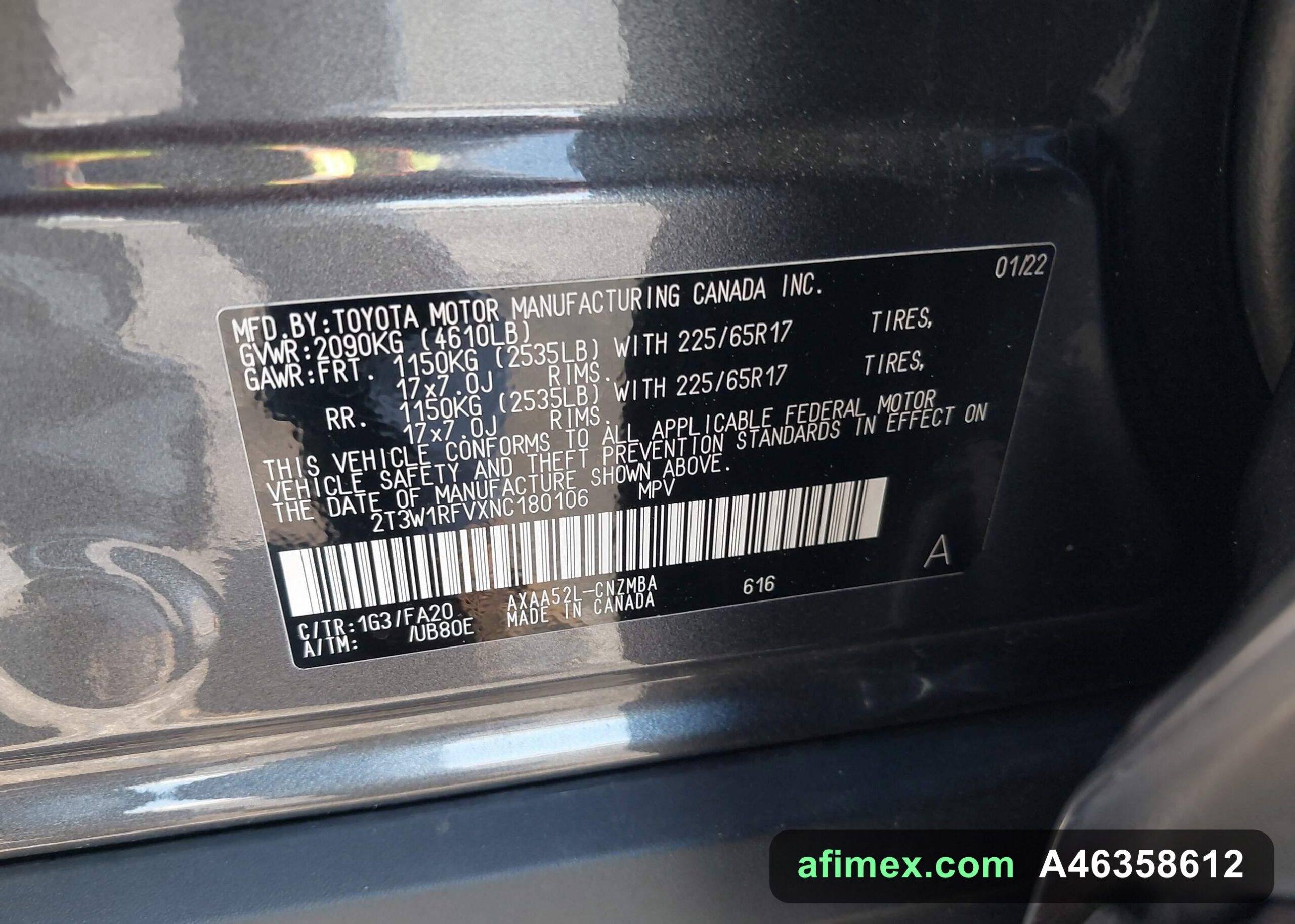 2022 Toyota RAV4 for sale in Mauritania - Ref A46358612, photo 9