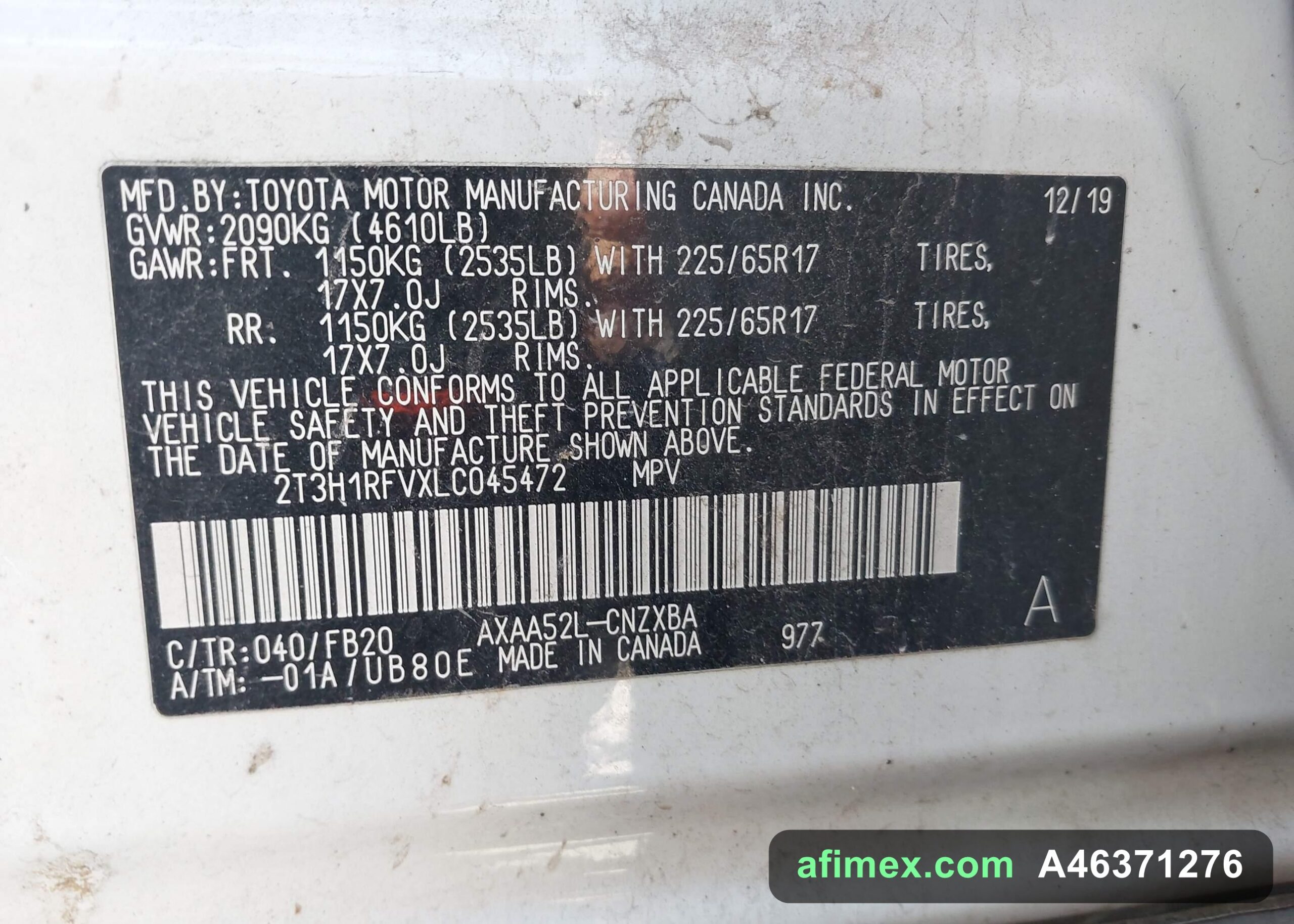 2020 Toyota RAV4 for sale in Mauritania - Ref A46371276, photo 9