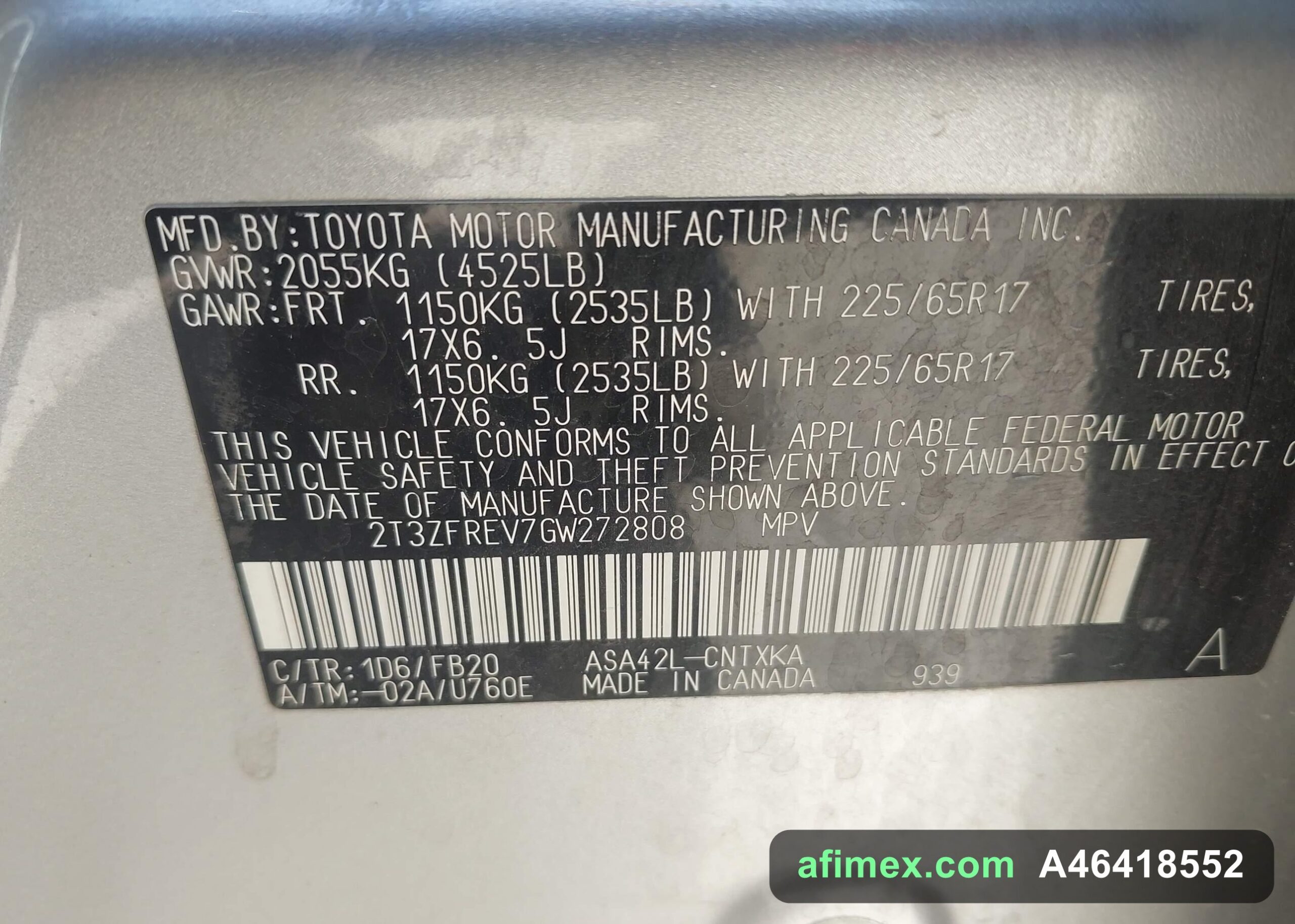 2016 Toyota RAV4 for sale in Mauritania - Ref A46418552, photo 9