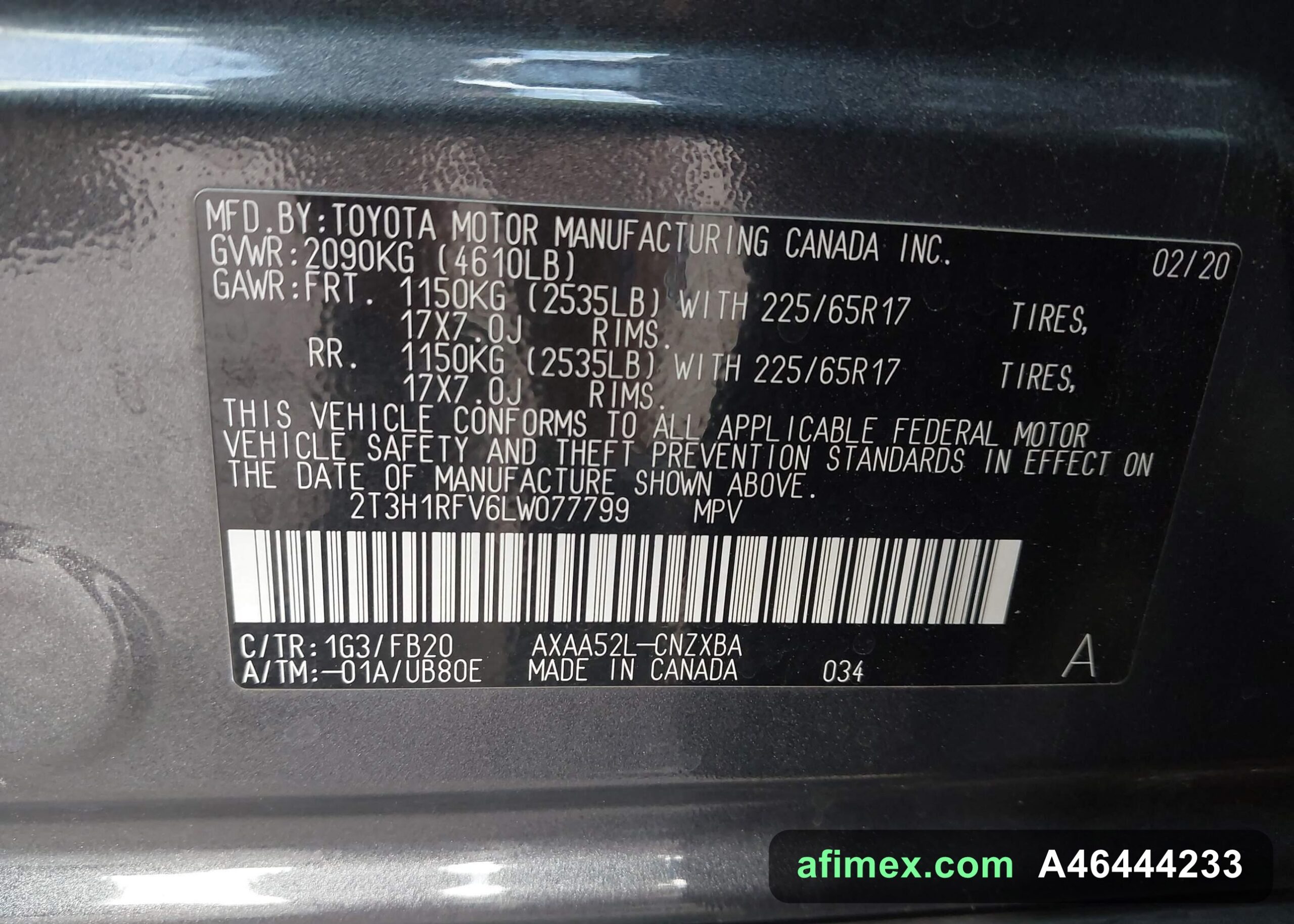 2020 Toyota RAV4 for sale in Mauritania - Ref A46444233, photo 9
