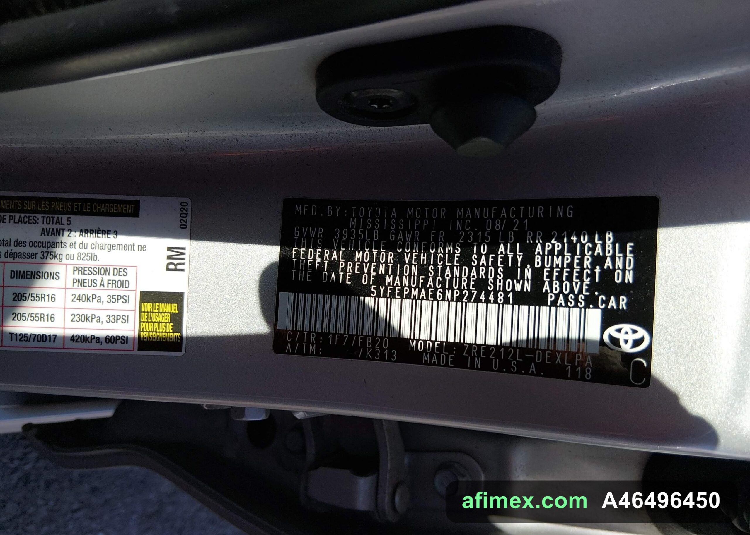 2022 Toyota Corolla for sale in Mauritania - Ref A46496450, photo 9