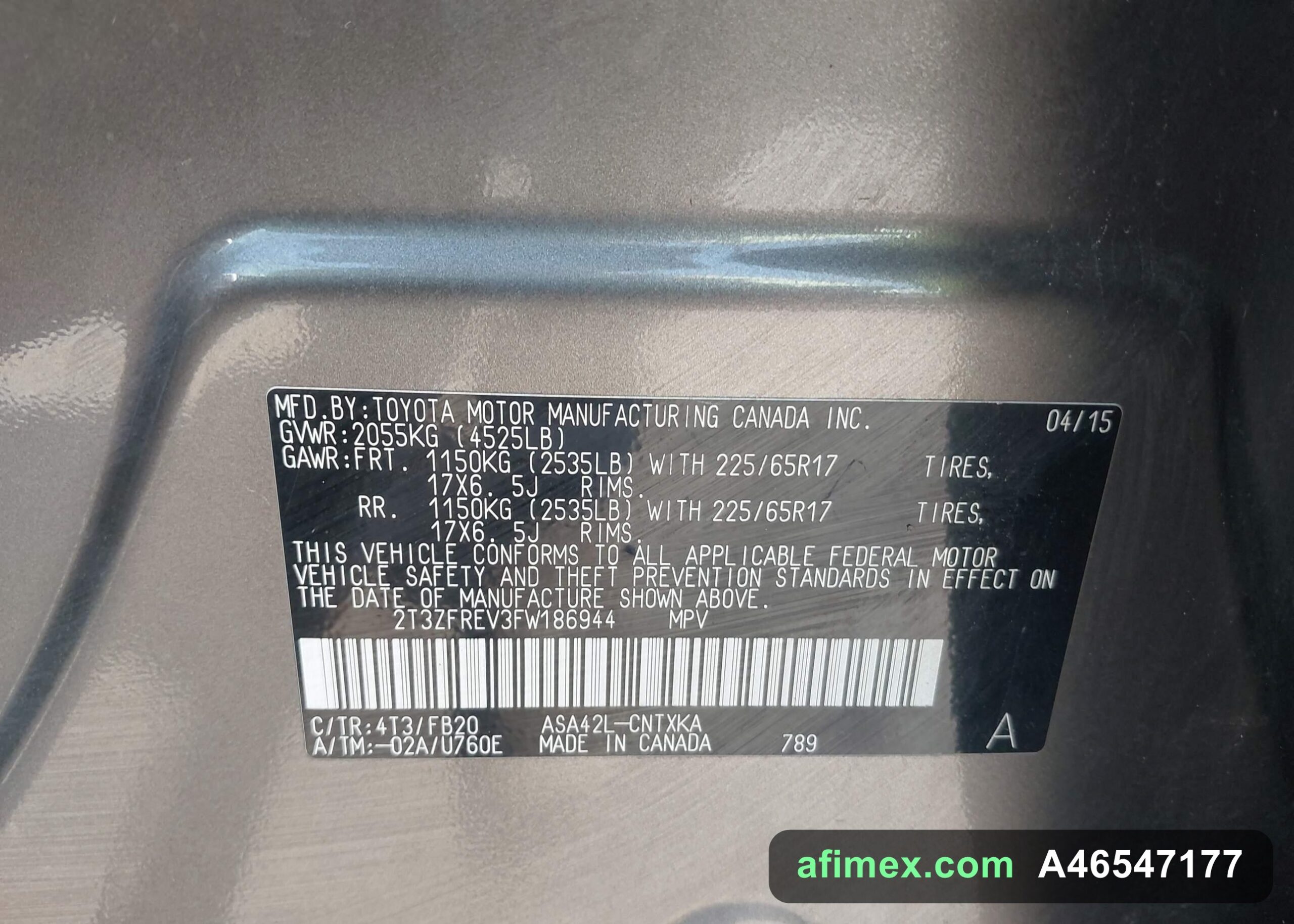 2015 Toyota RAV4 for sale in Mauritania - Ref A46547177, photo 9
