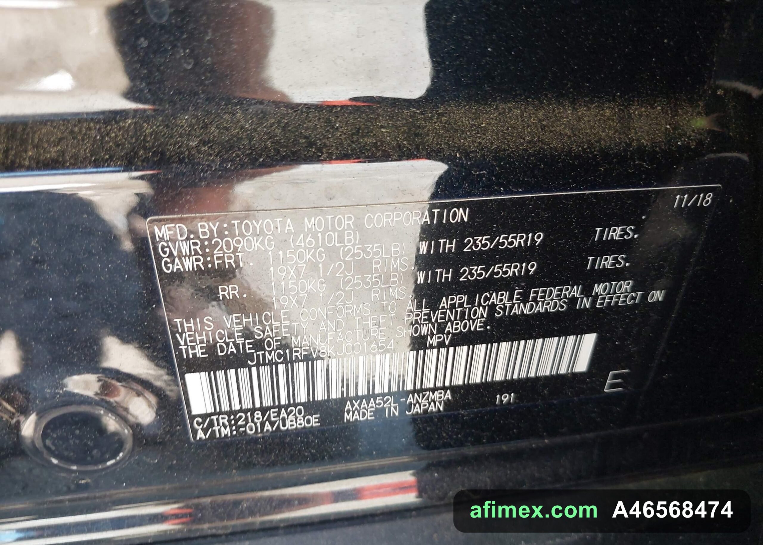 2019 Toyota RAV4 for sale in Mauritania - Ref A46568474, photo 9