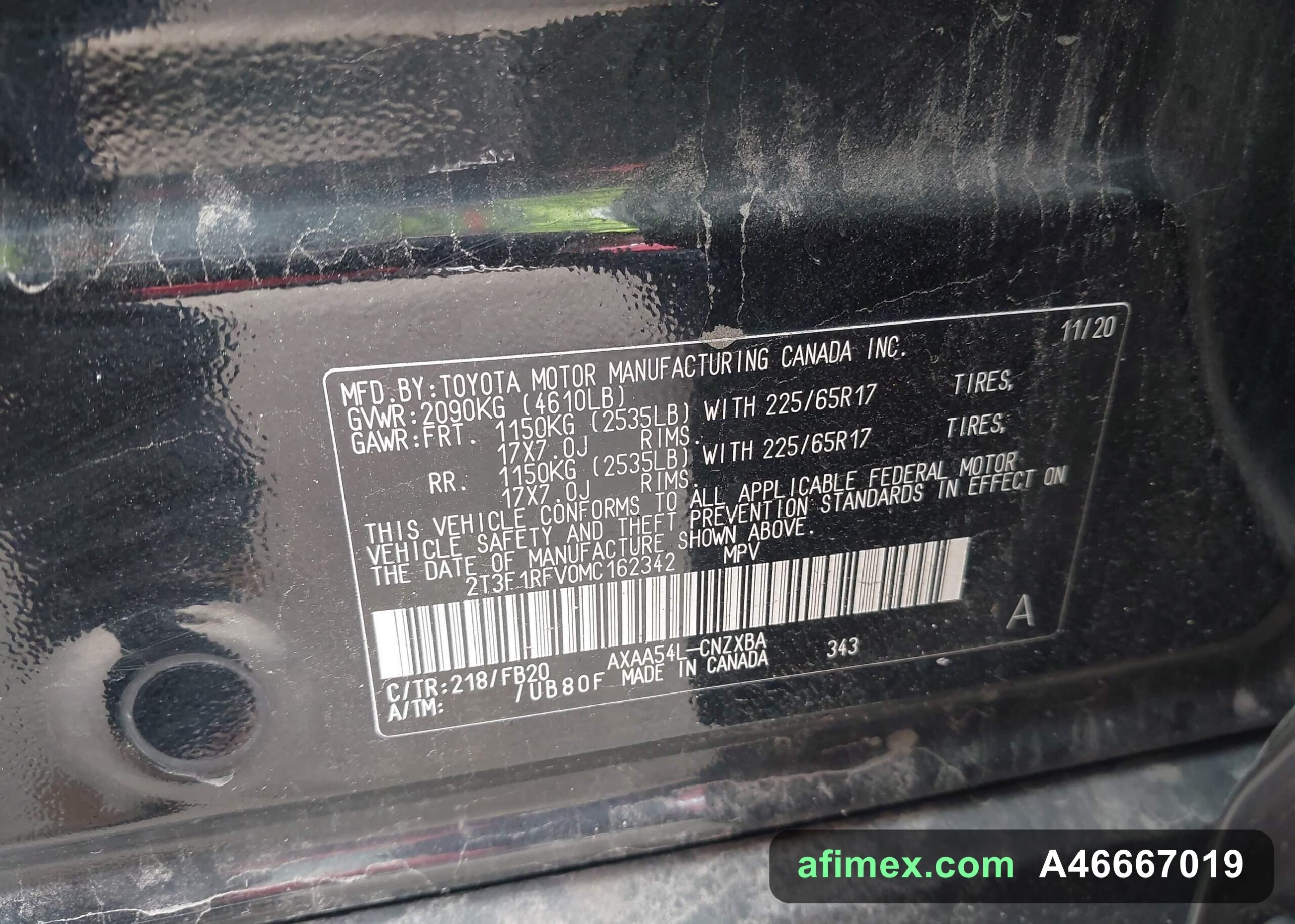 2021 Toyota RAV4 for sale in Mauritania - Ref A46667019, photo 9