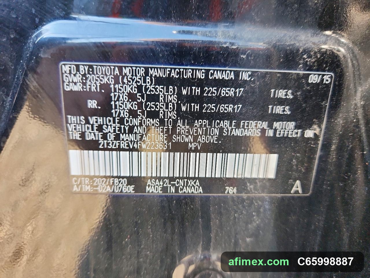 2015 Toyota RAV4 for sale in Mauritania - Ref C65998887, photo 13