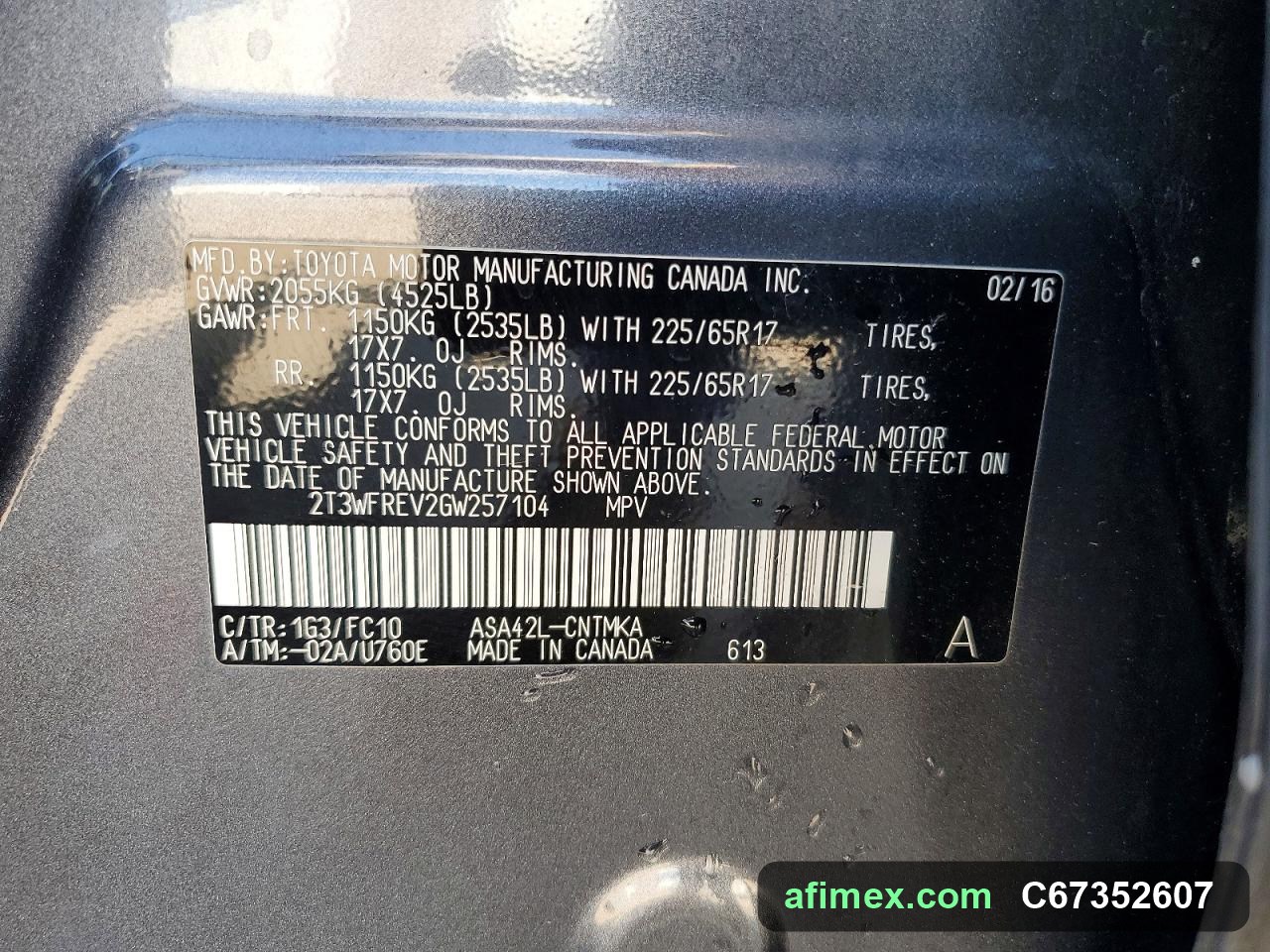 2016 Toyota RAV4 for sale in Mauritania - Ref C67352607, photo 13