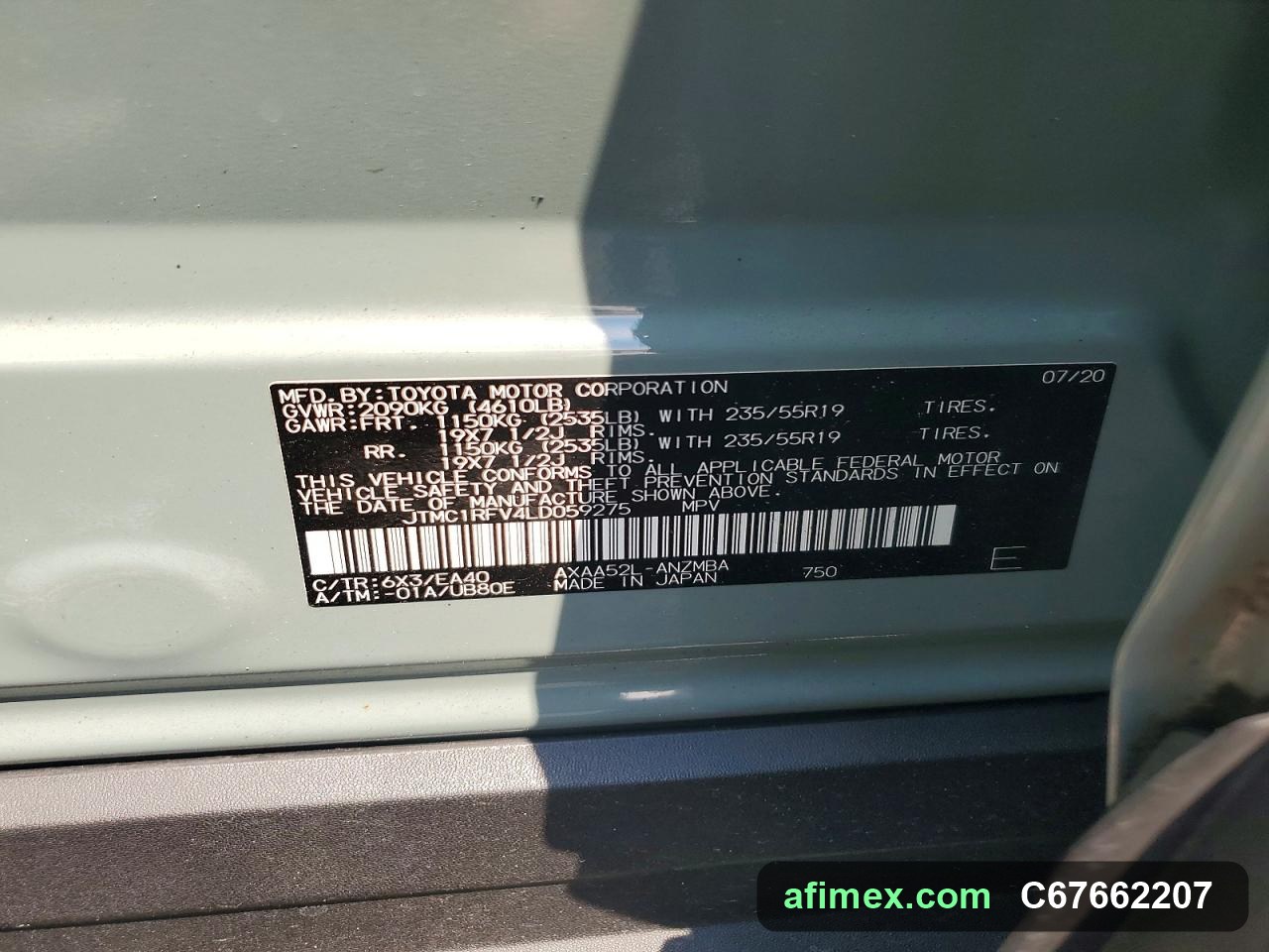 2020 Toyota RAV4 for sale in Mauritania - Ref C67662207, photo 13