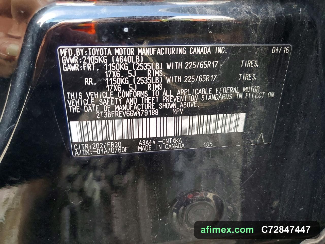 2016 Toyota RAV4 for sale in Mauritania - Ref C72847447, photo 13